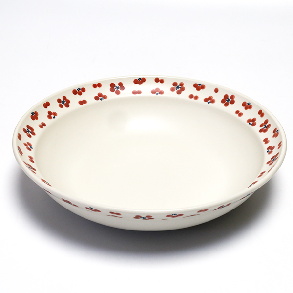 すこし屋　深皿・大 赤小紋