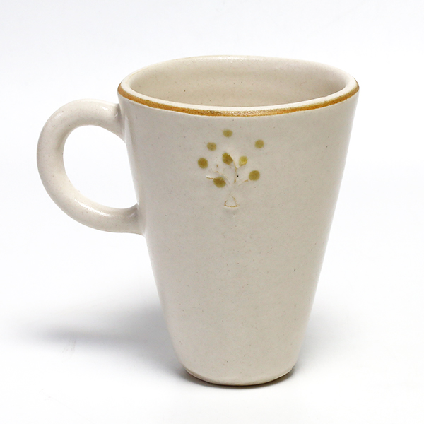 山ひつじ舎陶器 山口未可　把手長コップ